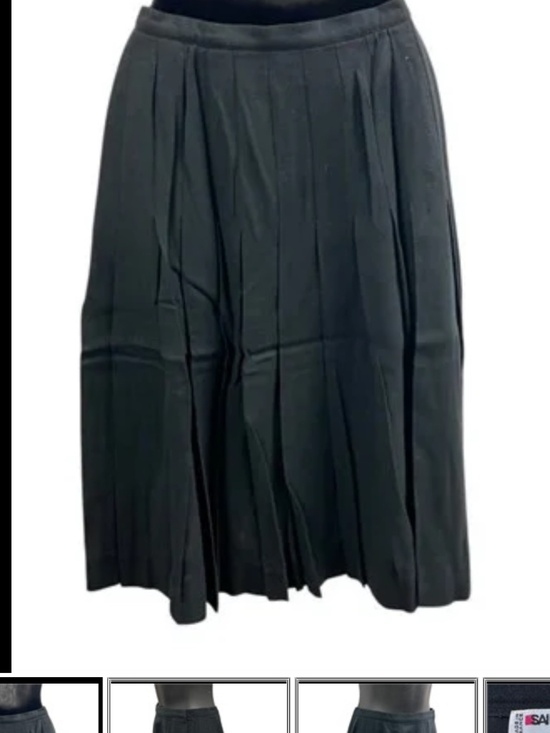 Vintage black wool skirt Saint Laurent - Picture 3 of 4